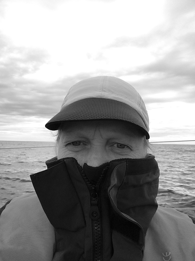 Selfie von Christine Ullmann auf dem Meer